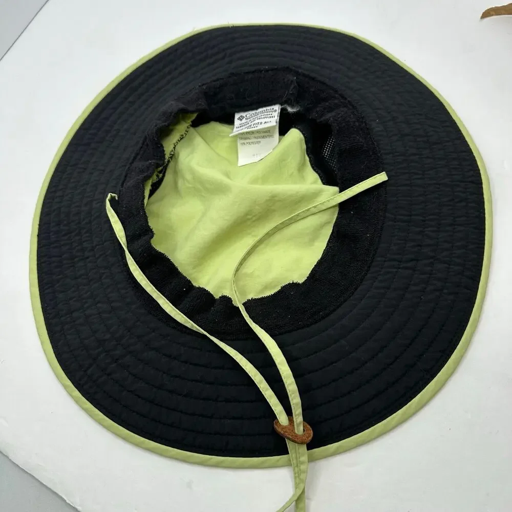 Columbia Sportswear Vtg Boonie Bucket Hat Sage Green Mesh Vented Unisex One Size